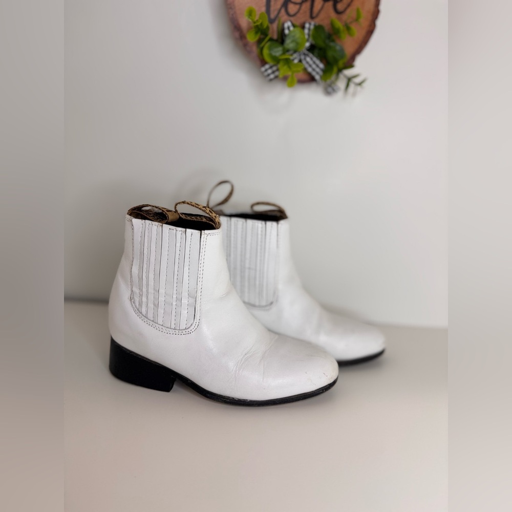 Harveys White Leather Boots - Picture 6 of 10